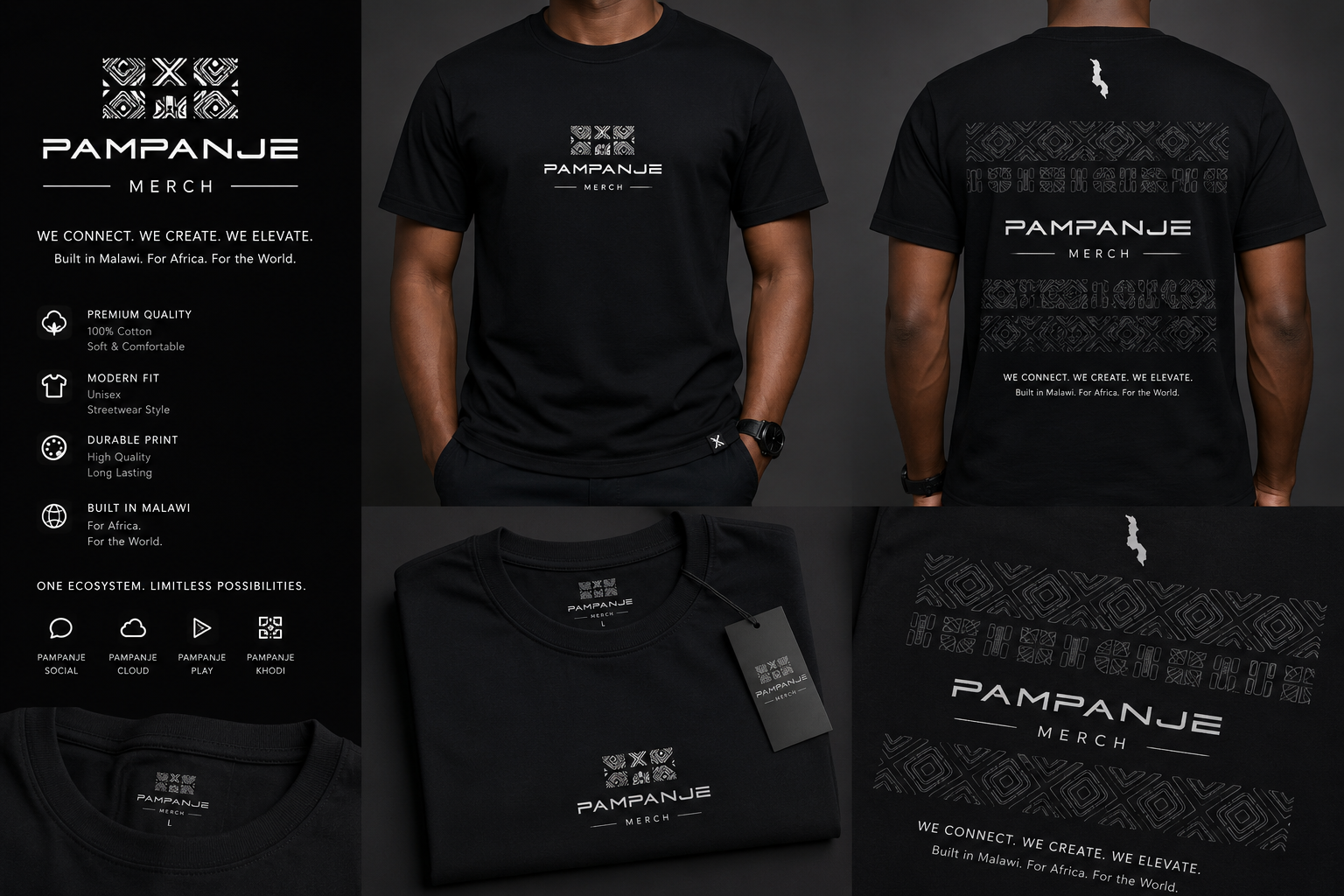 Pampanje Black Tee